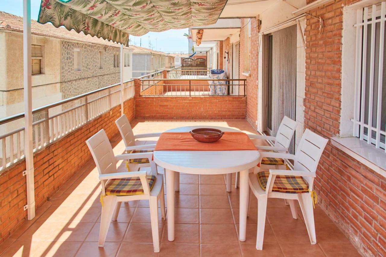Grosse Sonnenterrasse, 200 Meter Zum Strand... Santa Pola Bagian luar foto