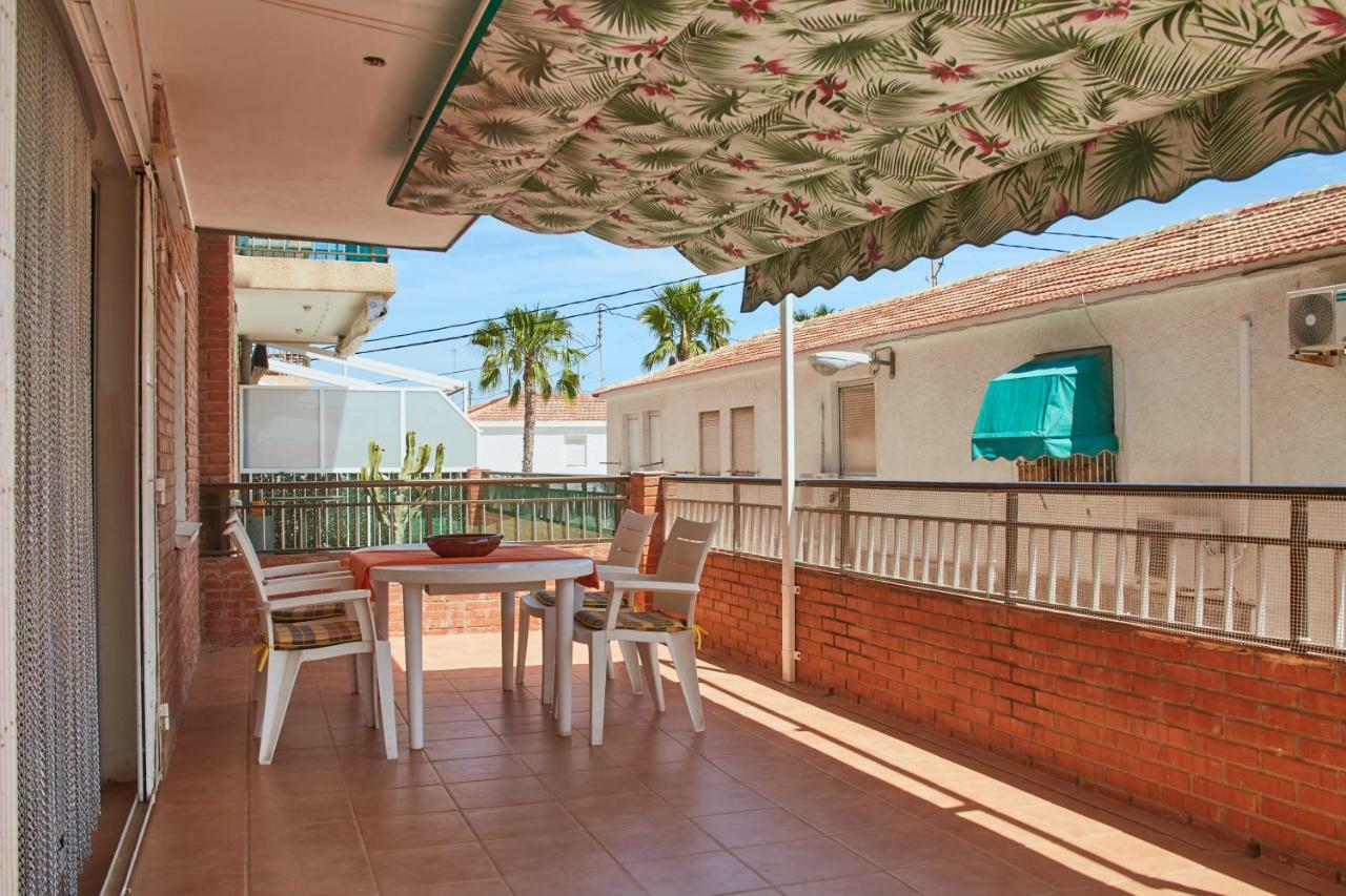 Grosse Sonnenterrasse, 200 Meter Zum Strand... Santa Pola Bagian luar foto